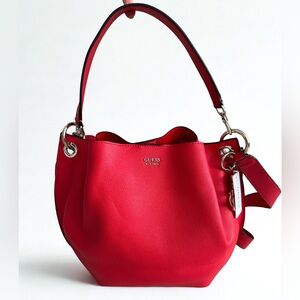 Guess Bold Red Shoulder Bag